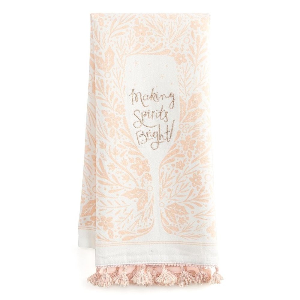 LC Lauren Conrad Making Spirits Bright Kitchen Towel NWT